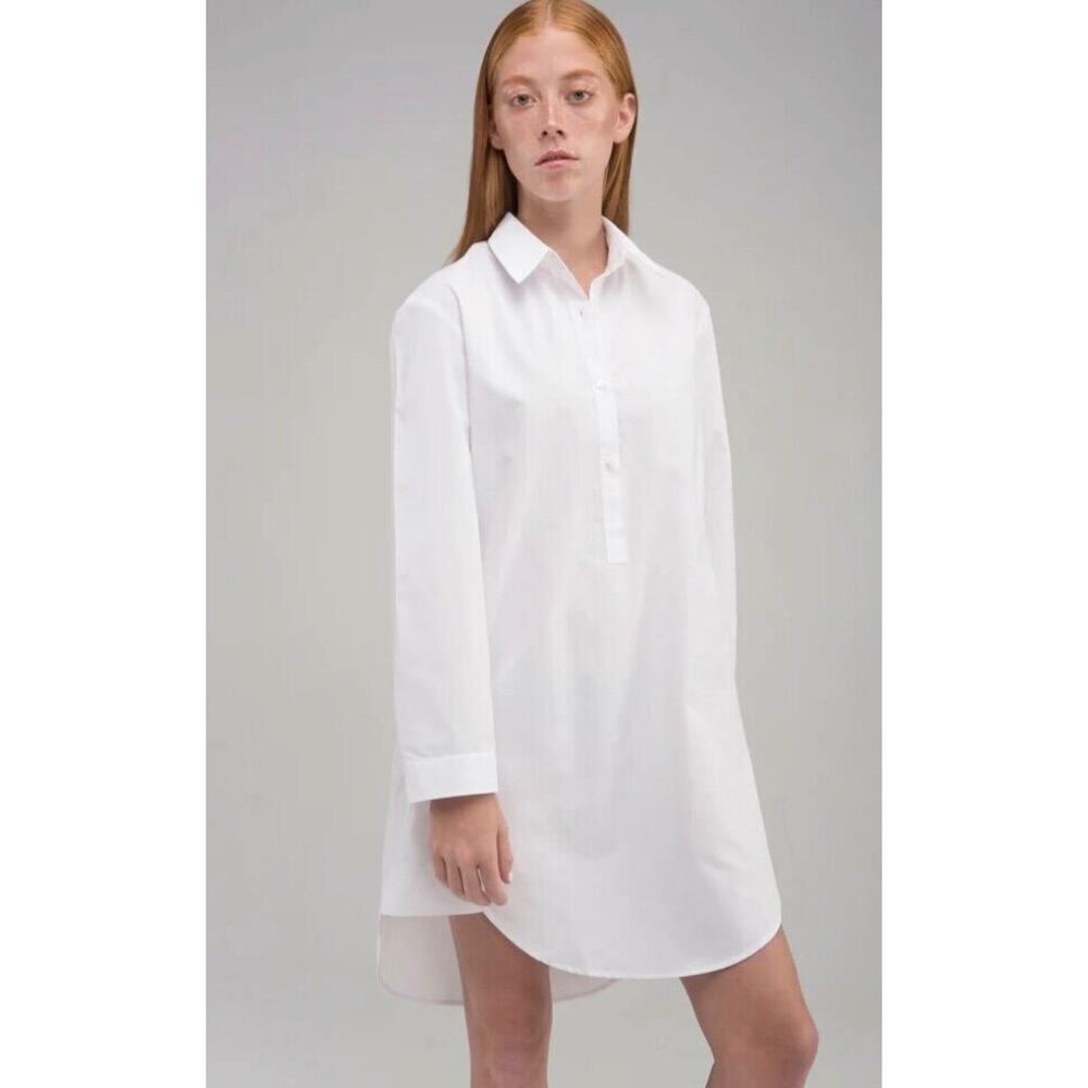 SYSTEM OF MOTION Sz US 4 S Small Anni White Shirt Dress Tunic